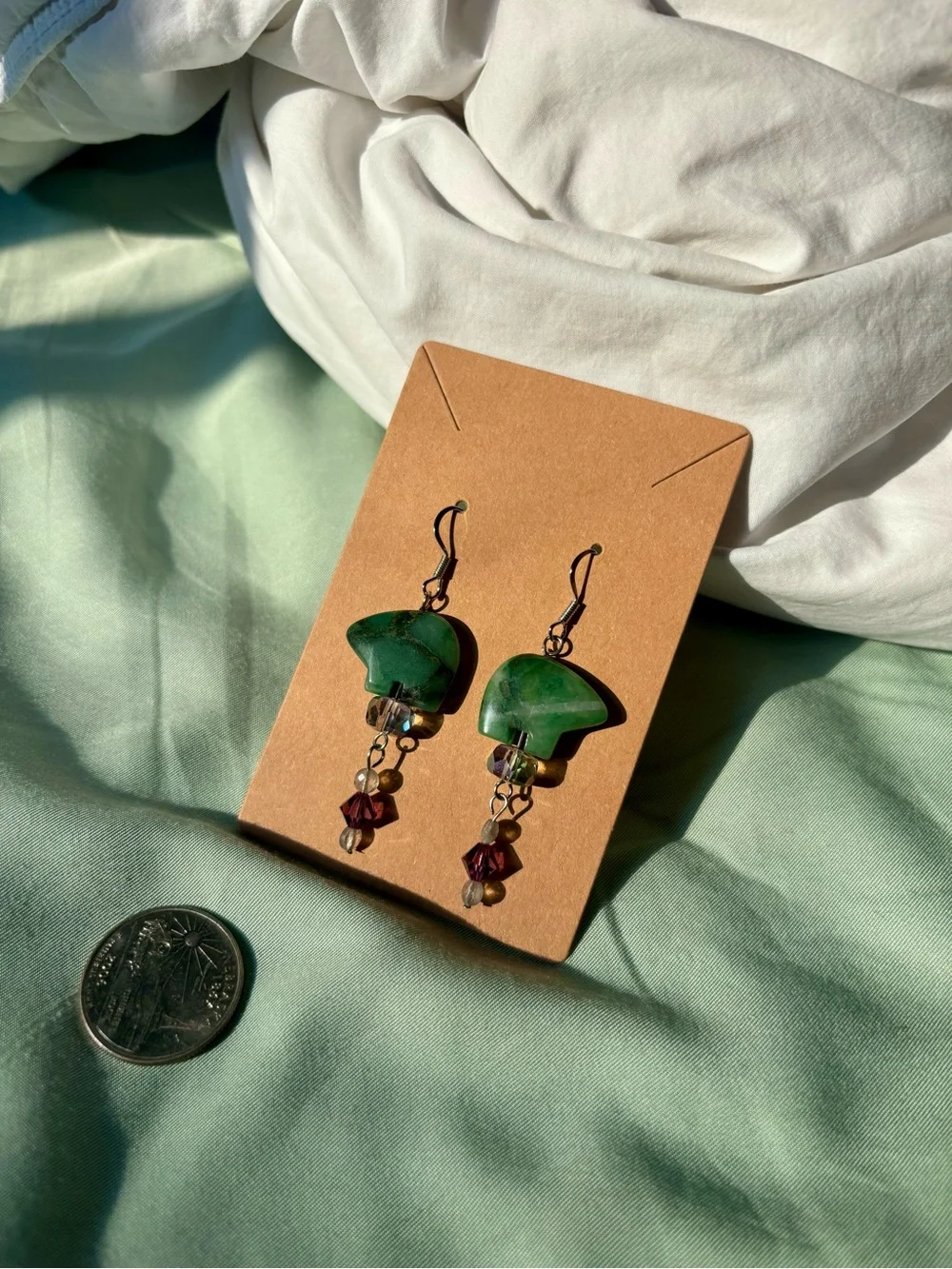 Handcrafted, fetish bear earrings. - Picture 10 of 11